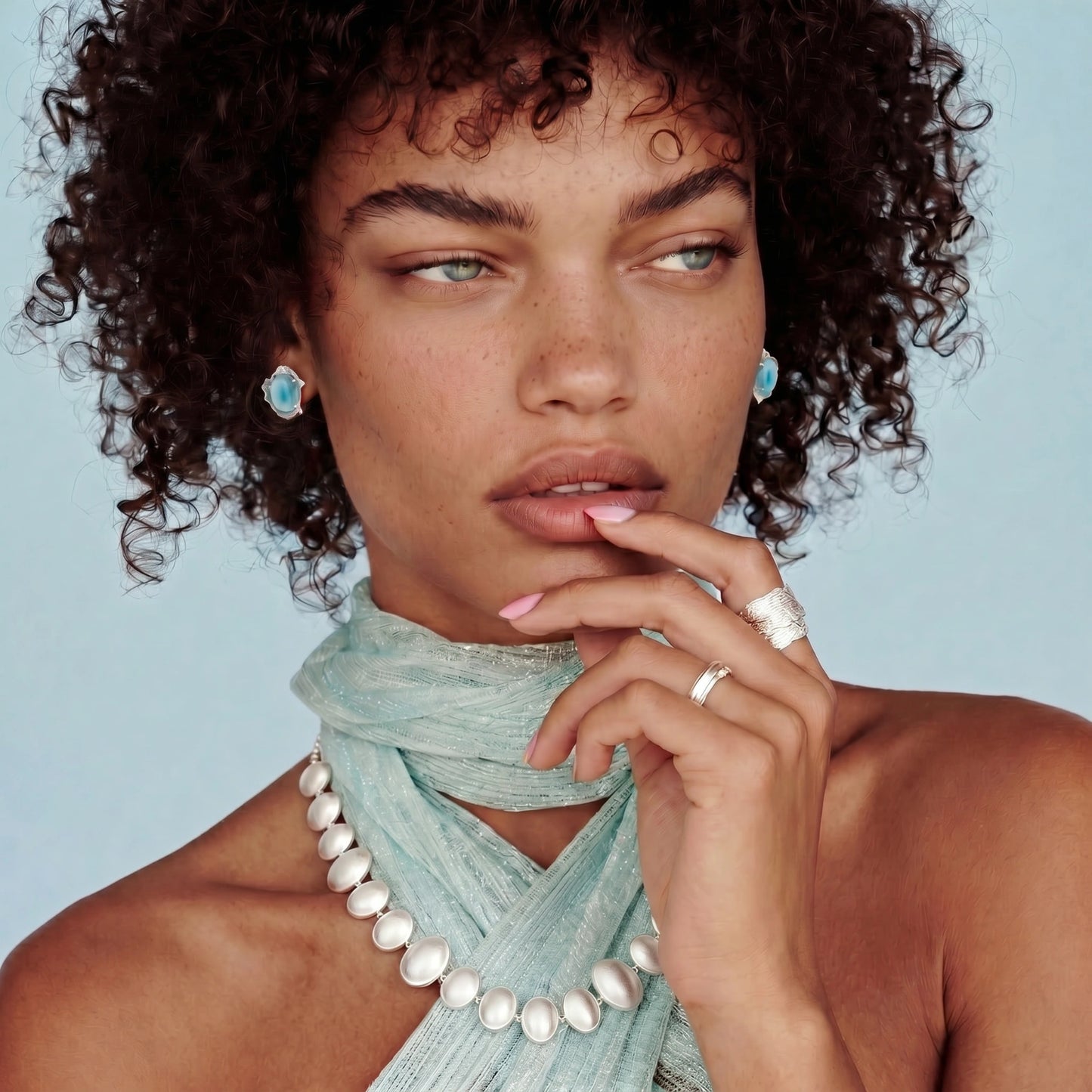 Lunar Pearl Arc Necklace - Panda Jewelry Store