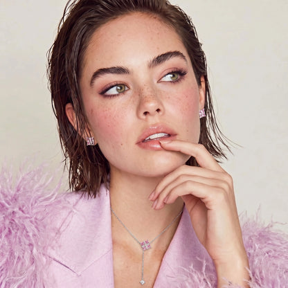 Display of Pink Jewelry set.