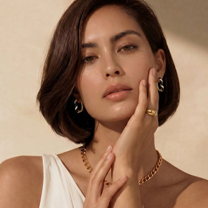 Display of lovely earrings
