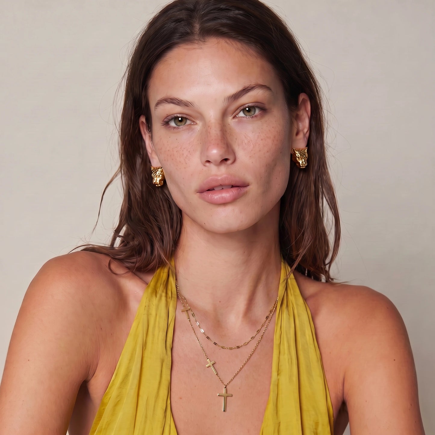 Divine Layers Cross Necklace Set - Panda Jewelry Store