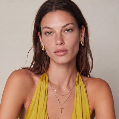 Divine Layers Cross Necklace Set - Panda Jewelry Store