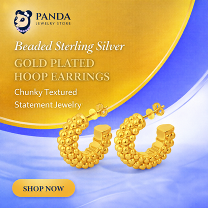 Electroforming Chunky Hollow Large Light Bold Look Exaggerated Jewelry 999 Sterling Silver Round Hoop Statement Earrings (Pre-Sale)