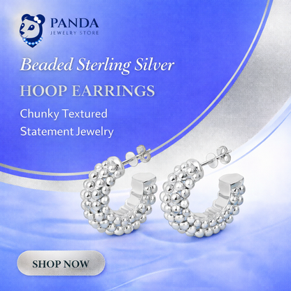 Electroforming Chunky Hollow Large Light Bold Look Exaggerated Jewelry 999 Sterling Silver Round Hoop Statement Earrings (Pre-Sale)