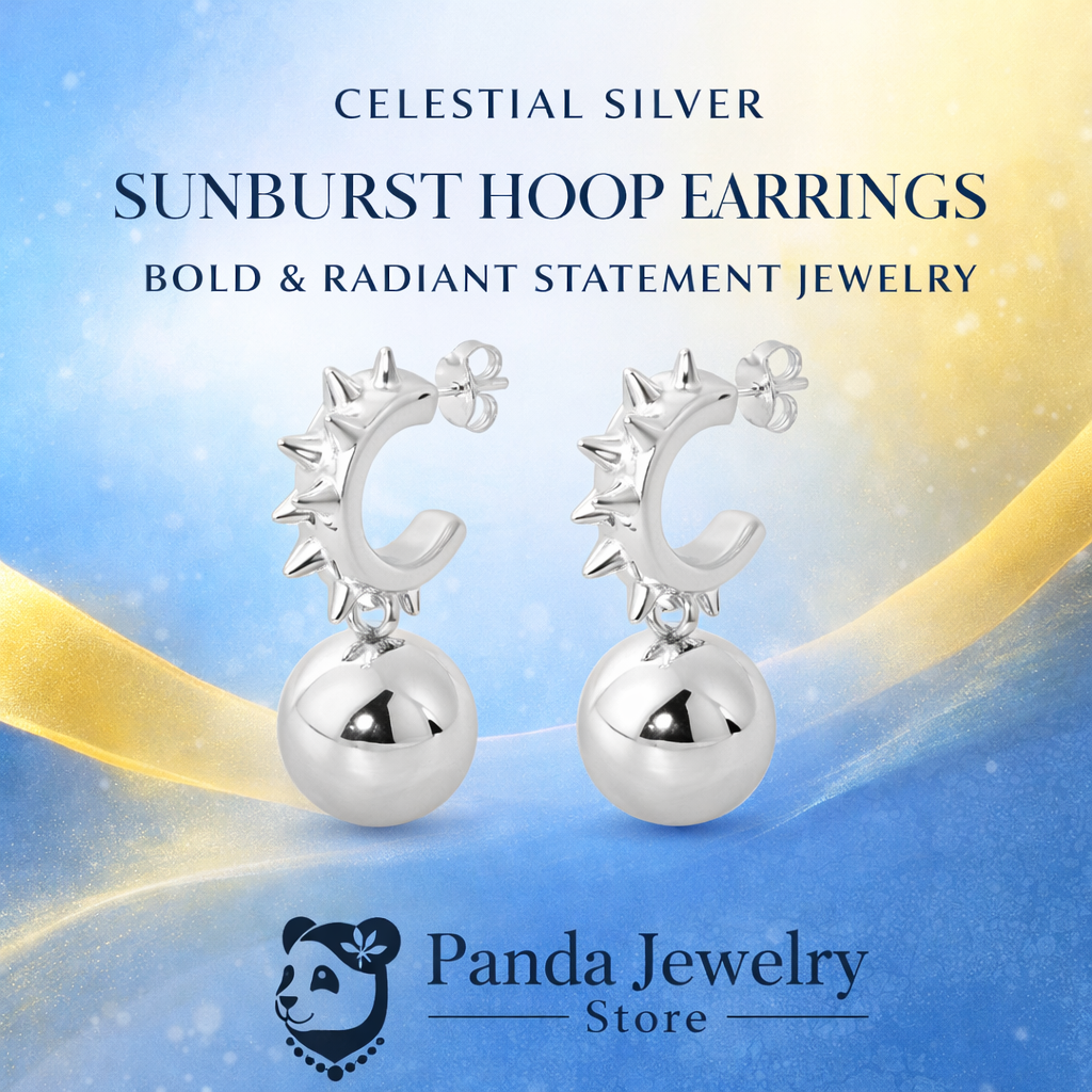 Fashion Jewelry Chunky Electroforming Hollow Light Large Round Ball 999 Sterling Silver Statement  Stud  Earrings