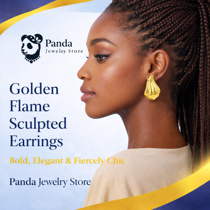 Exaggerated 999 Pure Silver Golden Irregular Hollow Conch Electroforming Chunky Lightweight Fashion Jewelry for Women Daily Wear Earrings