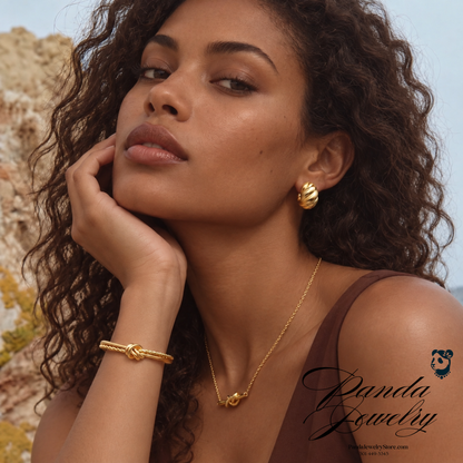 Golden Twist Huggie Hoops