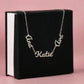 Multiple Name Necklace - Polished stainless steel or 18k yellow gold finish