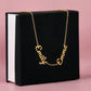 Multiple Name Necklace - Polished stainless steel or 18k yellow gold finish