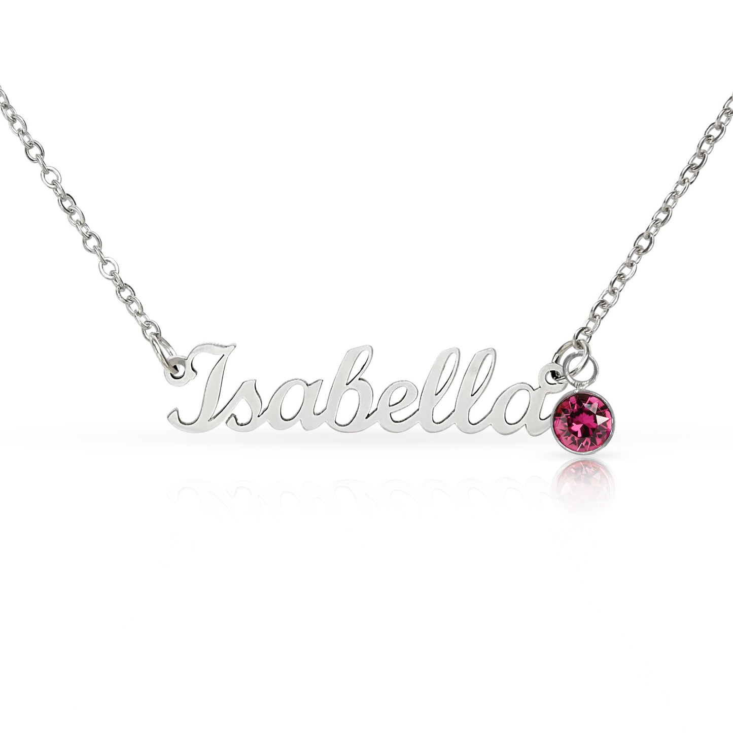 Custom Name Necklace with Birthstone | Panda Jewelry Store