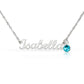 Custom Name Necklace with Birthstone | Panda Jewelry Store