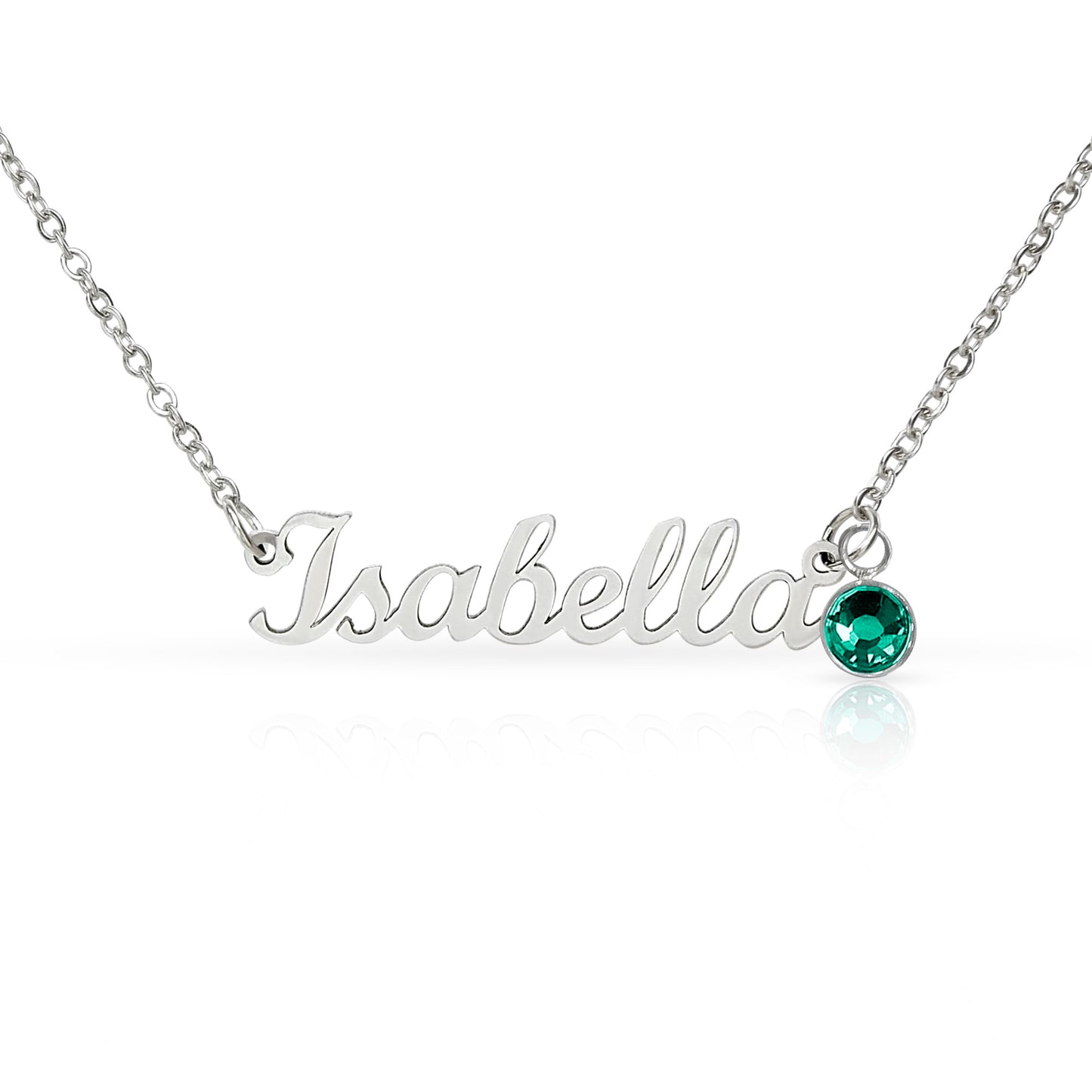 Custom Name Necklace with Birthstone | Panda Jewelry Store