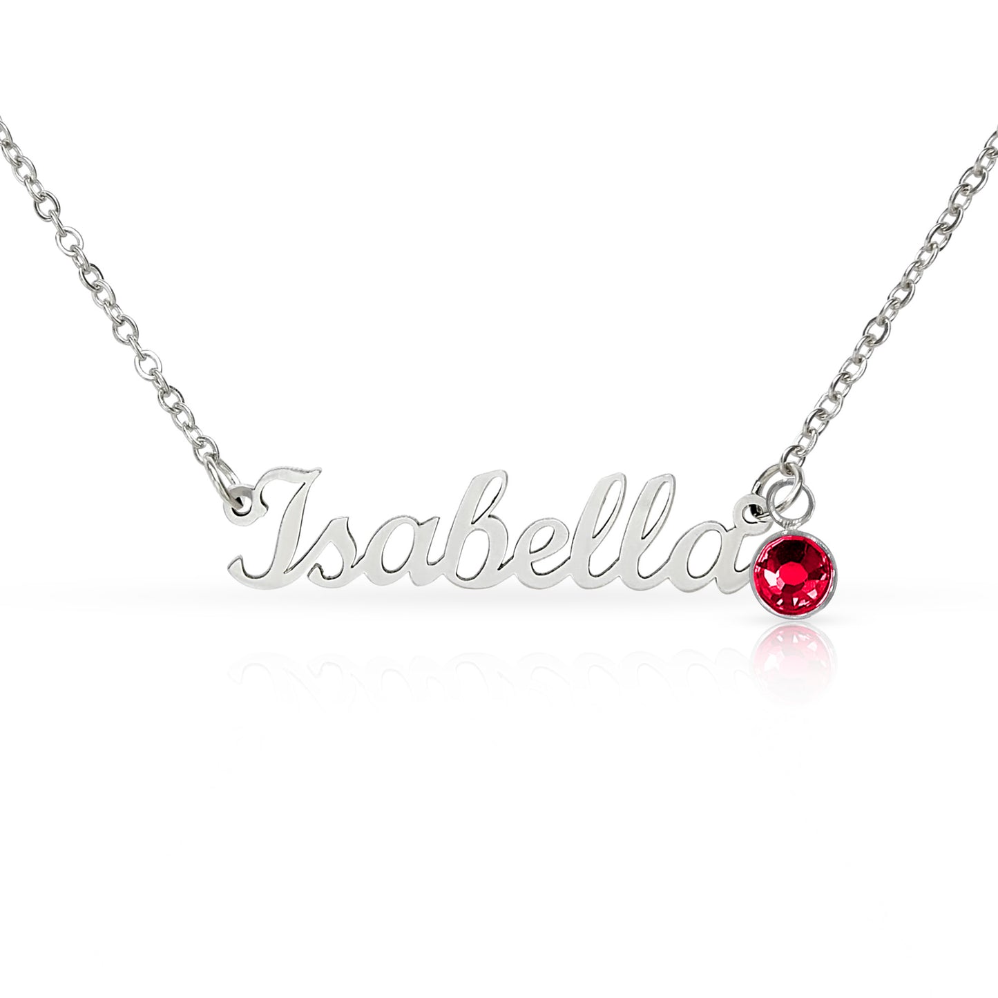 Custom Name Necklace with Birthstone | Panda Jewelry Store
