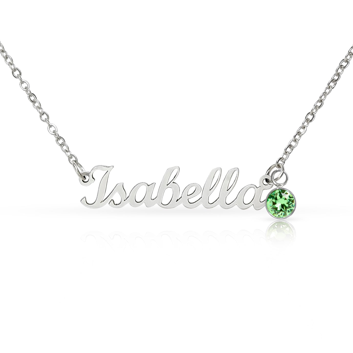 Custom Name Necklace with Birthstone | Panda Jewelry Store