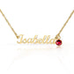 Custom Name Necklace with Birthstone | Panda Jewelry Store