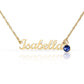 Custom Name Necklace with Birthstone | Panda Jewelry Store