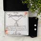 To My Granddaughter | 14K White Gold Finish | Eternal Hope Necklace and Cubic Zirconia Earring Set  with Sparkling 8mm Cushion Cut CZ bundle
