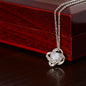 🌹14k white gold | 18k yellow gold over stainless steel | Gold Love Knot Pendant Necklace – Timeless Symbol of Elegance & Unity