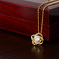 🌹14k white gold | 18k yellow gold over stainless steel | Gold Love Knot Pendant Necklace – Timeless Symbol of Elegance & Unity