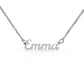 Personalized Name Necklace – Polished Stainless Steel, Up to 10 Characters