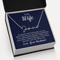 To my wife, Love, Your Husband Signature Style Name Necklace | 18K yellow gold finish