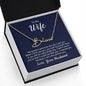 To my wife, Love, Your Husband Signature Style Name Necklace | 18K yellow gold finish