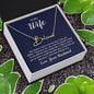 To my wife, Love, Your Husband Signature Style Name Necklace | 18K yellow gold finish