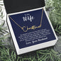To my wife, Love, Your Husband Signature Style Name Necklace | 18K yellow gold finish