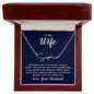 To my wife, Love, Your Husband Signature Style Name Necklace | 18K yellow gold finish