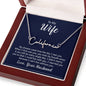 To my wife, Love, Your Husband Signature Style Name Necklace | 18K yellow gold finish