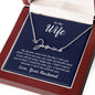 To my wife, Love, Your Husband Signature Style Name Necklace | 18K yellow gold finish