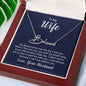 To my wife, Love, Your Husband Signature Style Name Necklace | 18K yellow gold finish