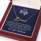 To my wife, Love, Your Husband Signature Style Name Necklace | 18K yellow gold finish
