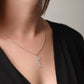 Personalized Vertical Name Necklace – Custom Sterling Silver Jewelry