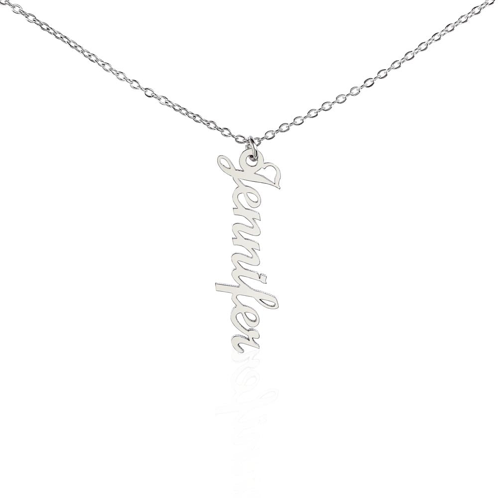 Just for You! A Vertical Name Necklace