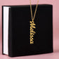 Just for You! A Vertical Name Necklace