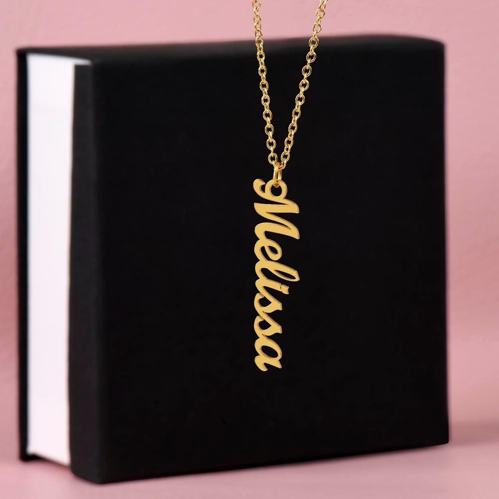 Just for You! A Vertical Name Necklace