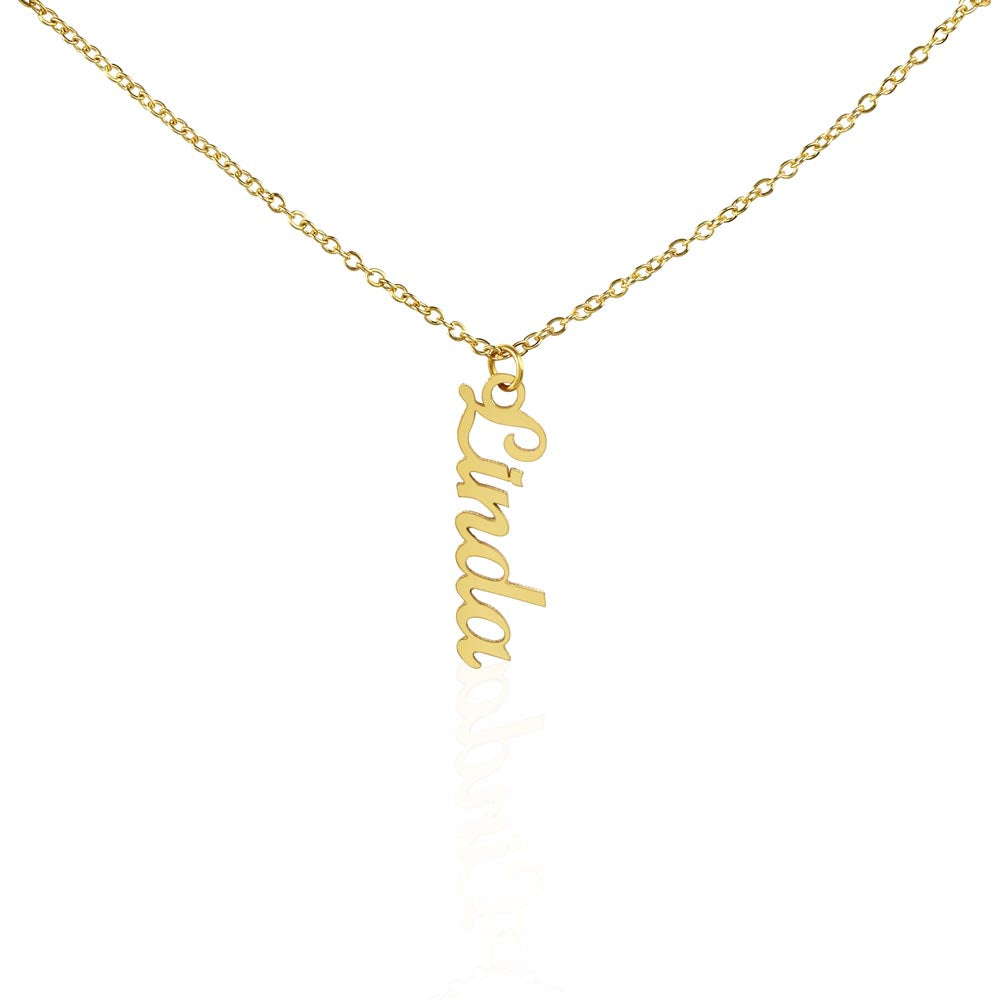 Just for You! A Vertical Name Necklace