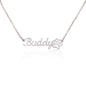 Just for You! A Paw Print Name Necklace
