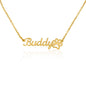 Just for You! A Paw Print Name Necklace
