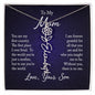 Customizable flower necklace with adjustable cable chain, featuring a choice of 12 flower designs and personalization up to 10 characters.
