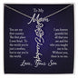 Customizable flower necklace with adjustable cable chain, featuring a choice of 12 flower designs and personalization up to 10 characters.