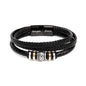 To My Son Bracelet "Forever Linked Together" Braided Vegan Leather