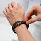 To My Son Bracelet "Forever Linked Together" Braided Vegan Leather