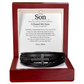 To My Son - Forever Linked Cross Bracelet