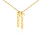 Personalized Vertical Names Necklace - Customized Gift for Her