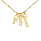 Personalized Vertical Names Necklace - Customized Gift for Her