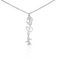 Just for You! A Birth Month Flower Name Necklace