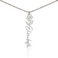 Just for You! A Birth Month Flower Name Necklace