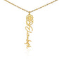 Just for You! A Birth Month Flower Name Necklace