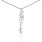 Just for You! A Birth Month Flower Name Necklace